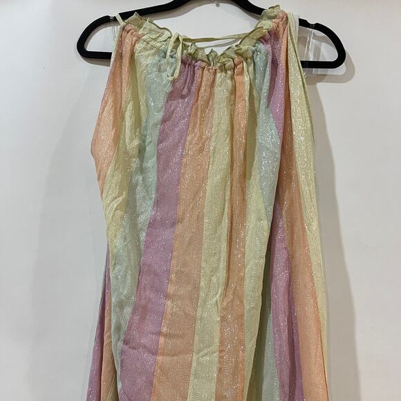 NEW Anthropologie x Sundress Sophie Jumpsuit in Marbella Mix Pastel M / L NWT - Picture 13 of 14